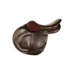 Selle Childeric 18" - Modèle 2023, Havane, Finition Grainé Buffle